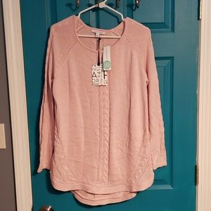 41 hawthorn tressia cable knit detail sweater